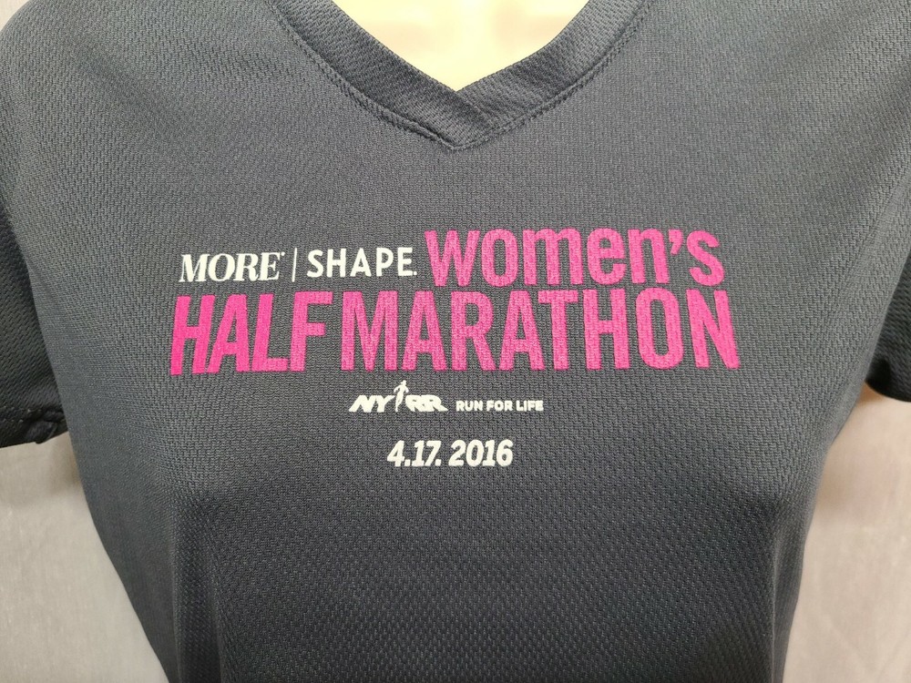2016 More Shape Half Marathon Womens Small Gray Jersey