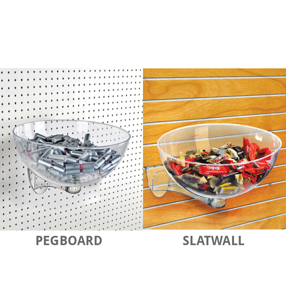 Azar Displays 16" Bowl Display for Pegboard/Slatwall