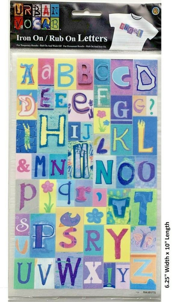 Sandylion Rub On / Iron On Transfer (Large) - Letters -22011