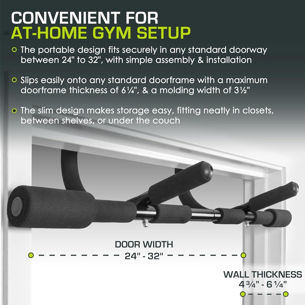 Pull Up Bar for Multi Use Fitness & Home Gym Exercise