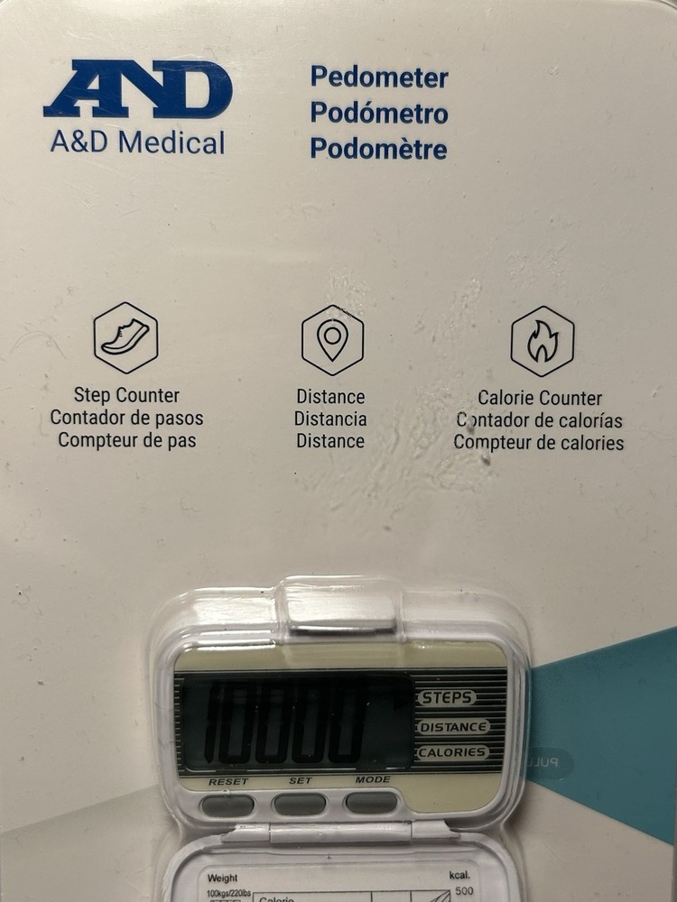 A&D MEDICAL Pedometer Step-Counter XL15 New