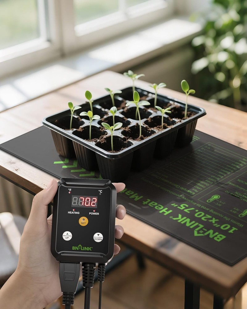 Seedling Heat Mat with Thermostat Controller Combo Set