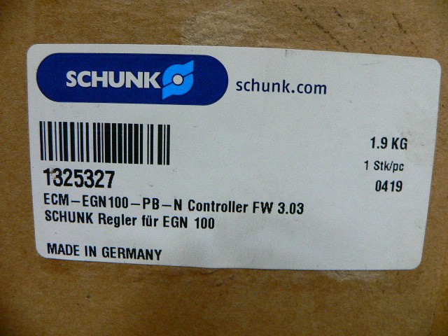 Schunk Ecm-Egn100-Pb-N Controller Fw 3.03, 1325327