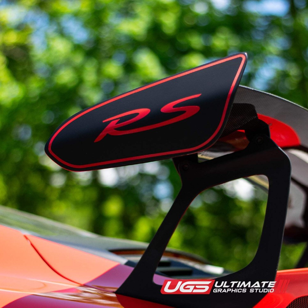 Wing Cap Accent Decal fits GT3RS 991 PORSCHE