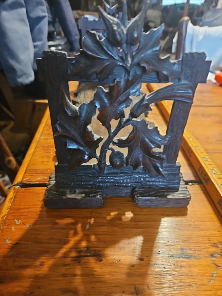 Black Forest Antique Adjustable Book Shelf