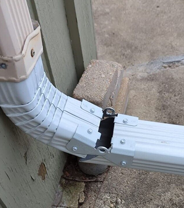1 Pack plus | Made in the USA Gutter Extension Hinge | Also Includes Clasp Scre