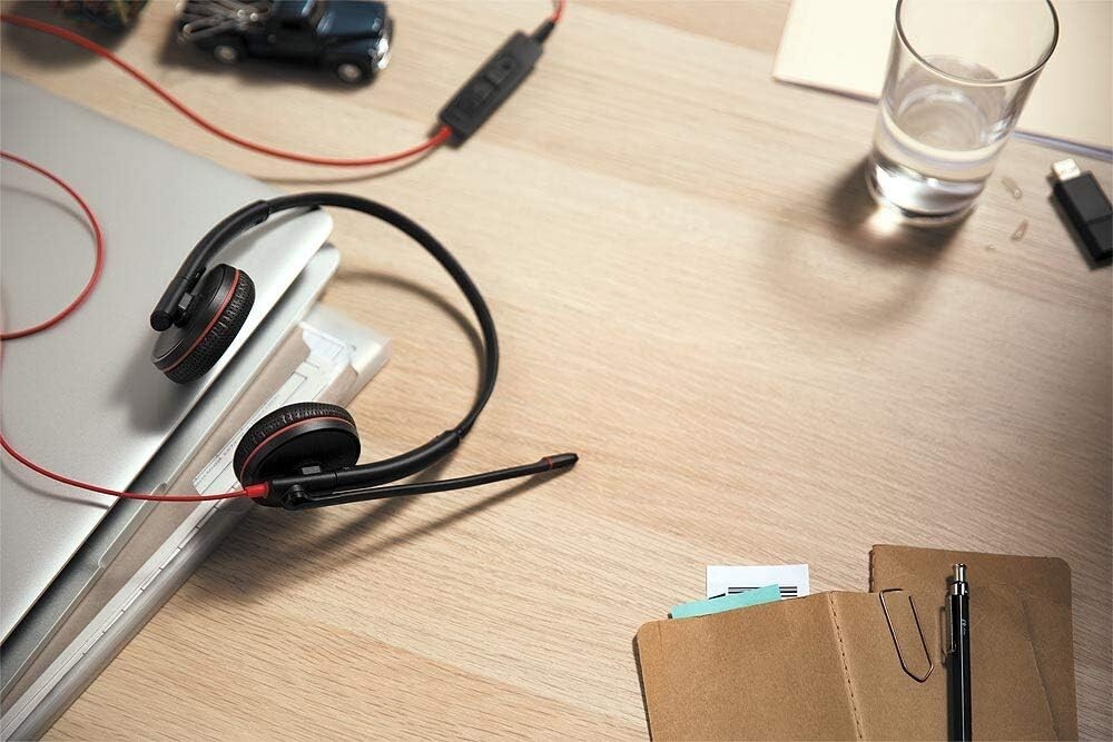 Plantronics Blackwire 3220 USB Over-the-Ear Headset - Black