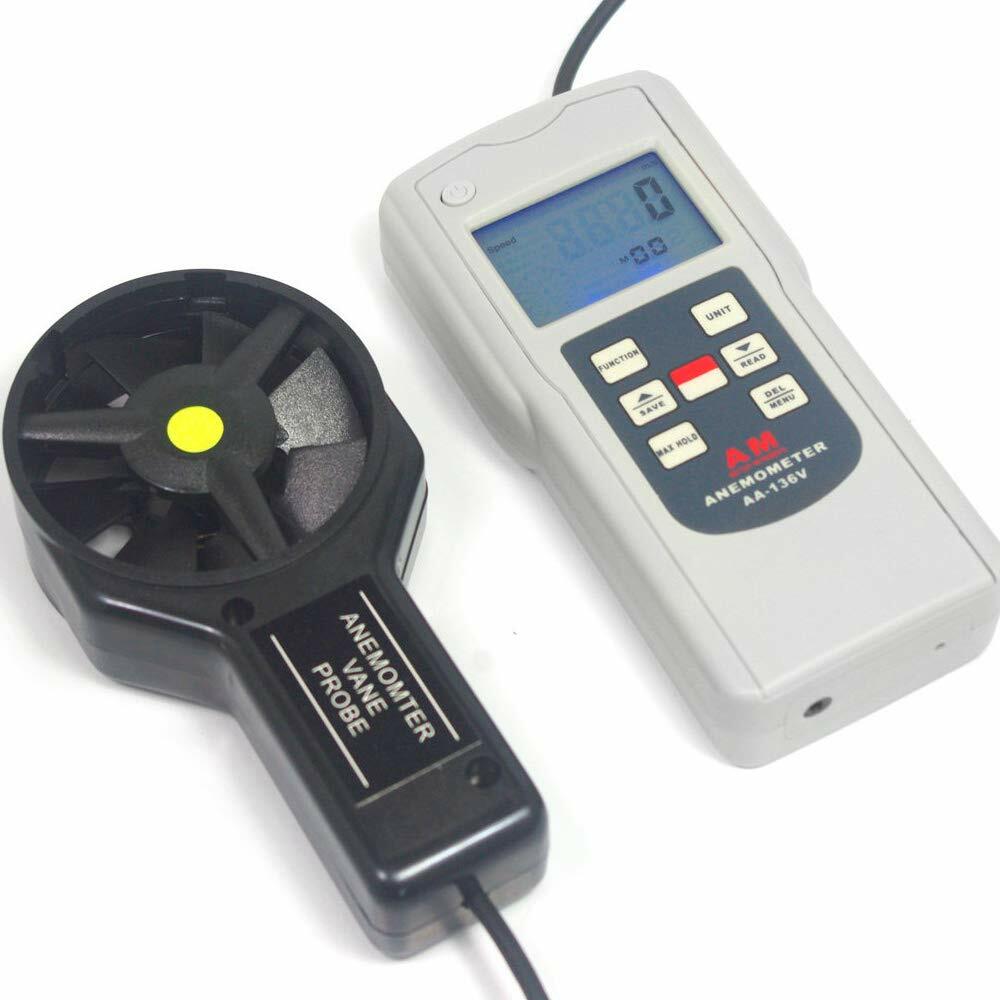 Anemometer Wind Speed Meter Digital Air Flow Meter Data Hold Function