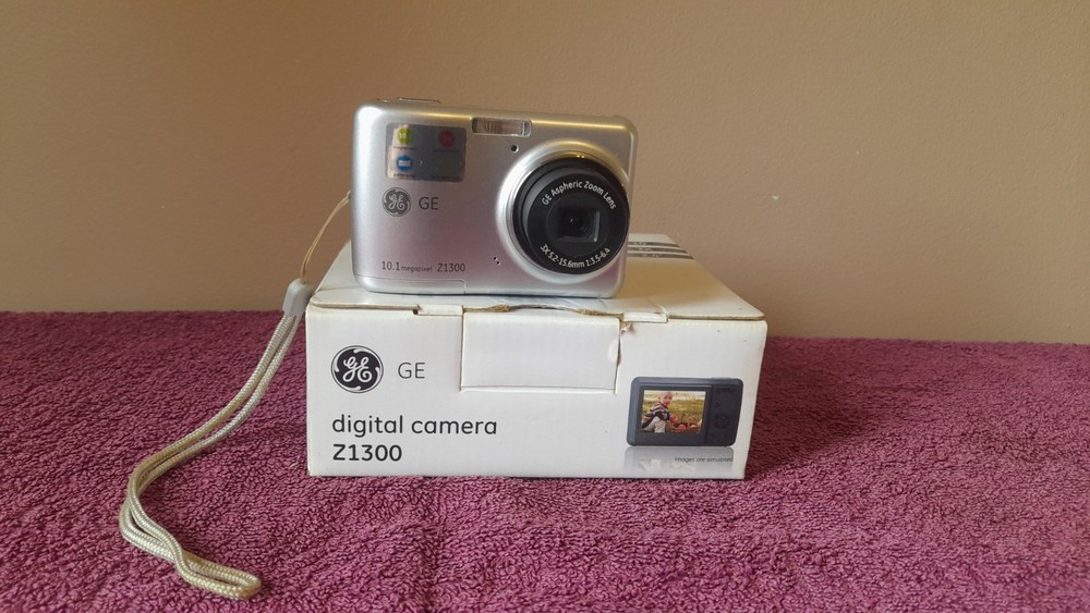 Digital Camera GE Z1300 Plus Memory Card Instructions In Original Box Tested
