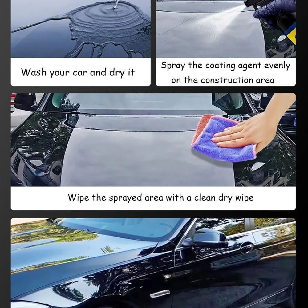 2pack Quick Effect Coating Agent,Advanced Ceramic Spray Coating,Multi-Functional