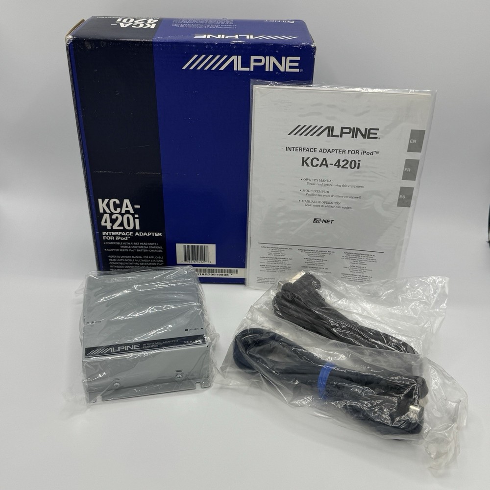 Alpine KCA-420i Interface Adapter For iPod NEW IN BOX