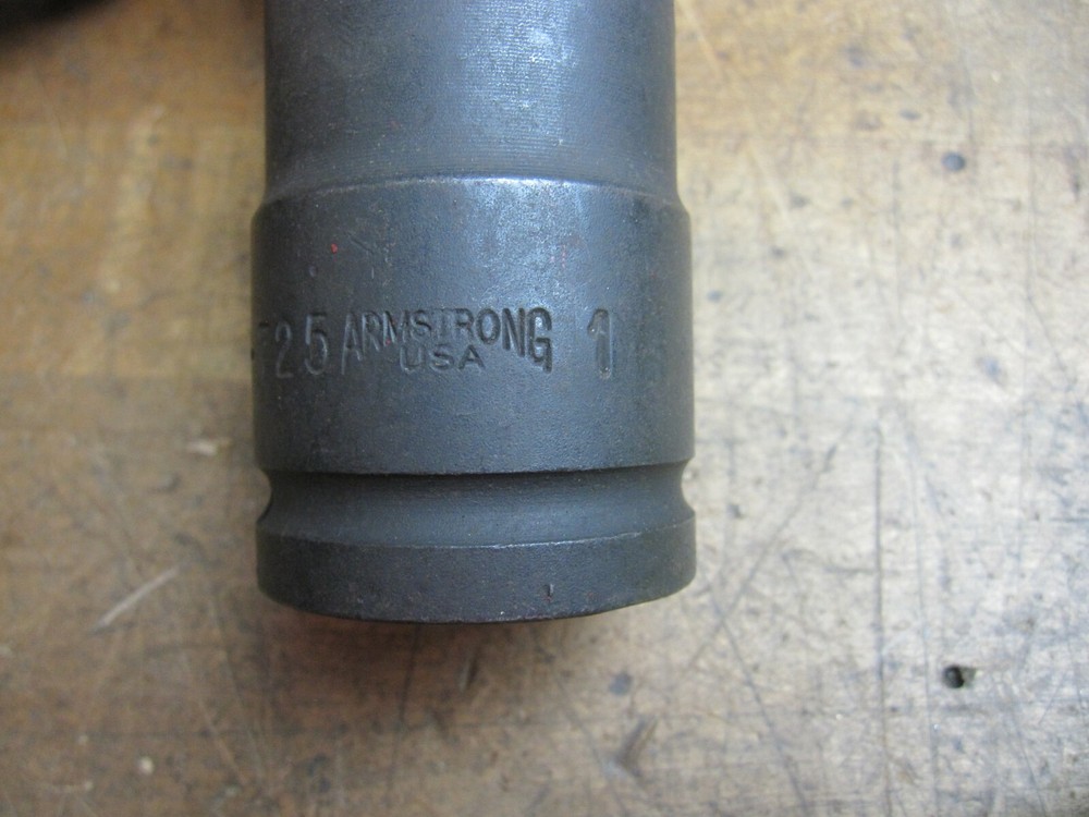 Armstrong 21-725 3/4" drive 1" impact hex bit socket