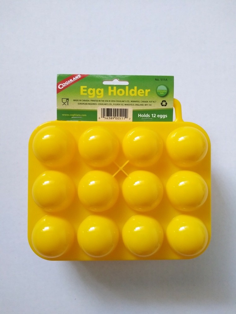 Coghlan's Egg Holder, 12 Eggs Clean Compact Unbreakable Dishwasher Safe