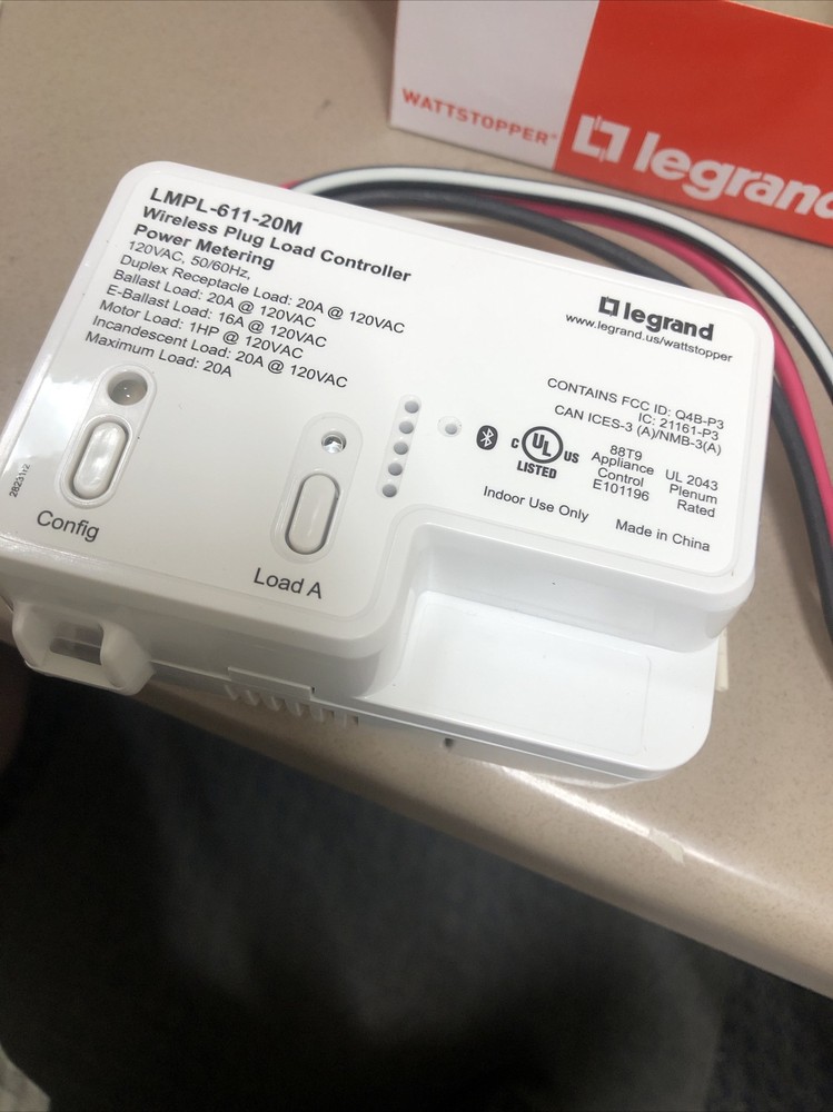 LEGRAND WATTSTOPPER LMPL-611-20M WIRELESS PLUG LOAD CONTROLLER