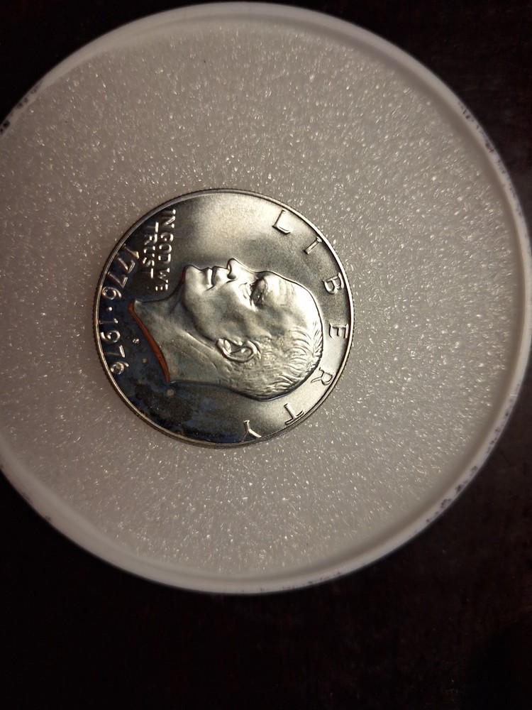 #08-1976 S Proof Eisenhower Bicentennial “Ike Silver Dollar” type 2 Silver