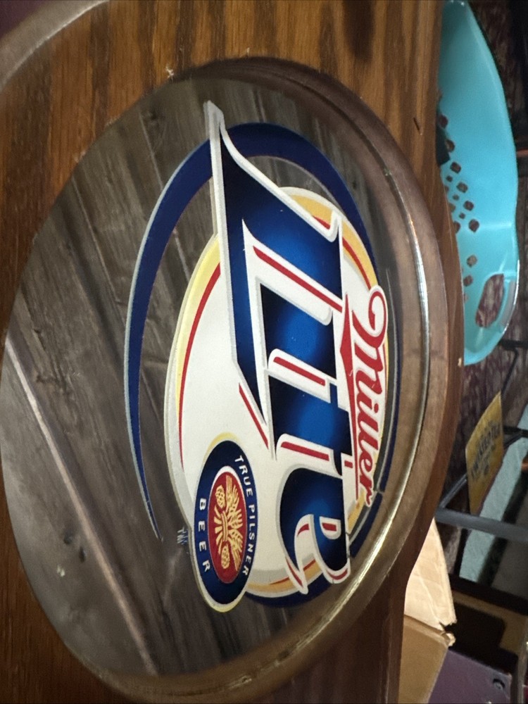 Wooden Miller Lite Pool Stick Holder. Wall Mount.