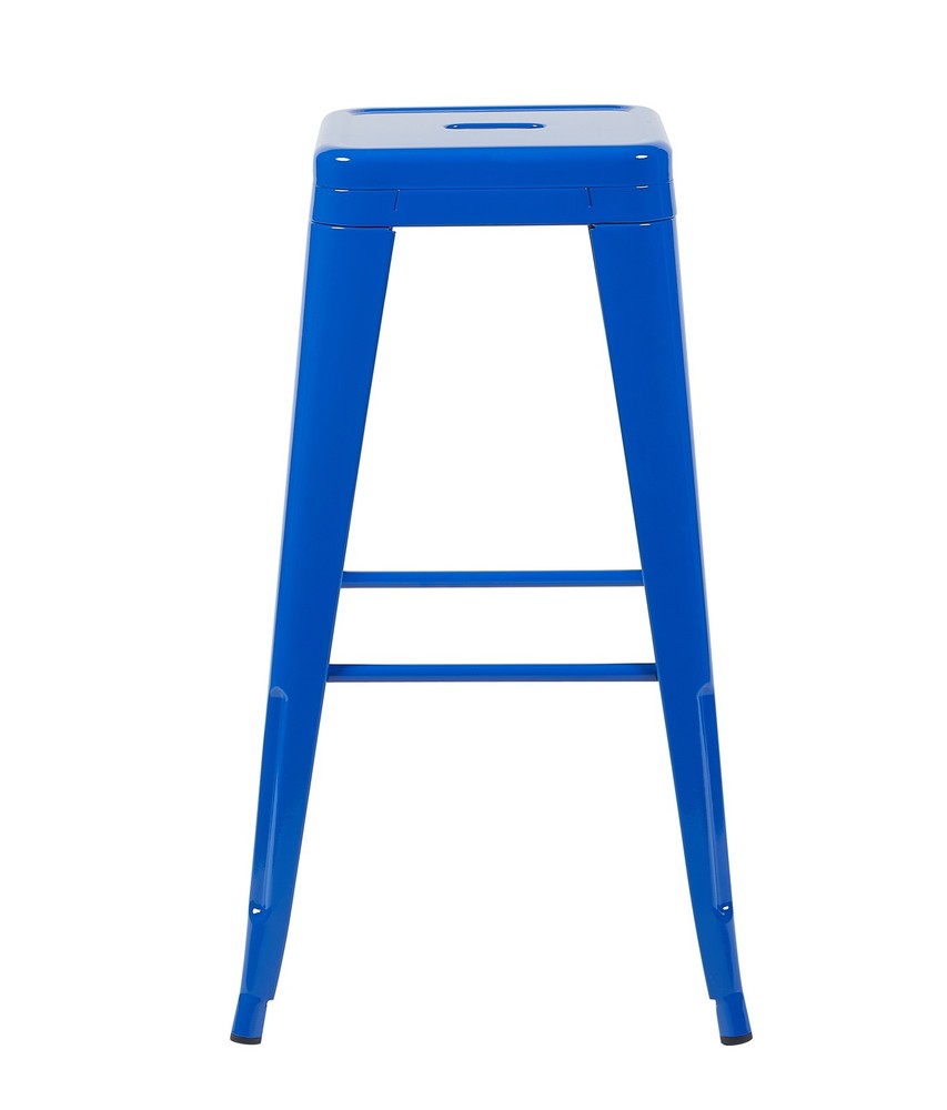 30 Inch Counter Height Stool, Backless Metal Bar Stools Set of 2, Non-Stackabl