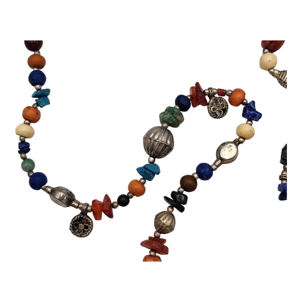 Colorful Super Fun Bead Necklace 47" Long
