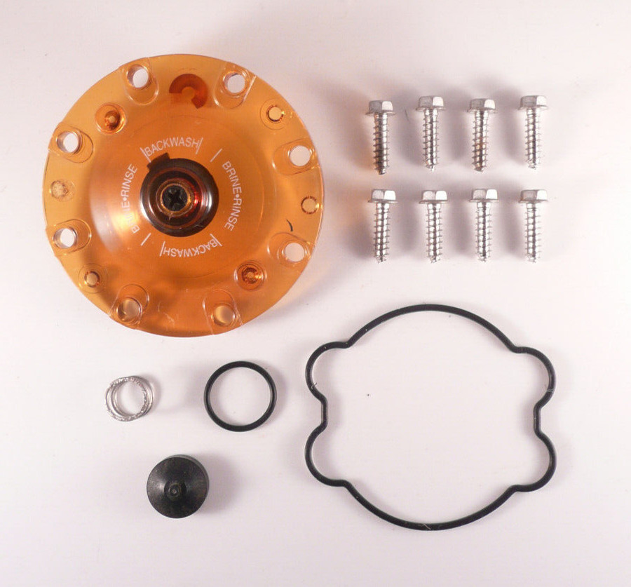 Amber Kinetico Level 1 Valve Head Cap Cover w/Regeneration Screw Water Softener