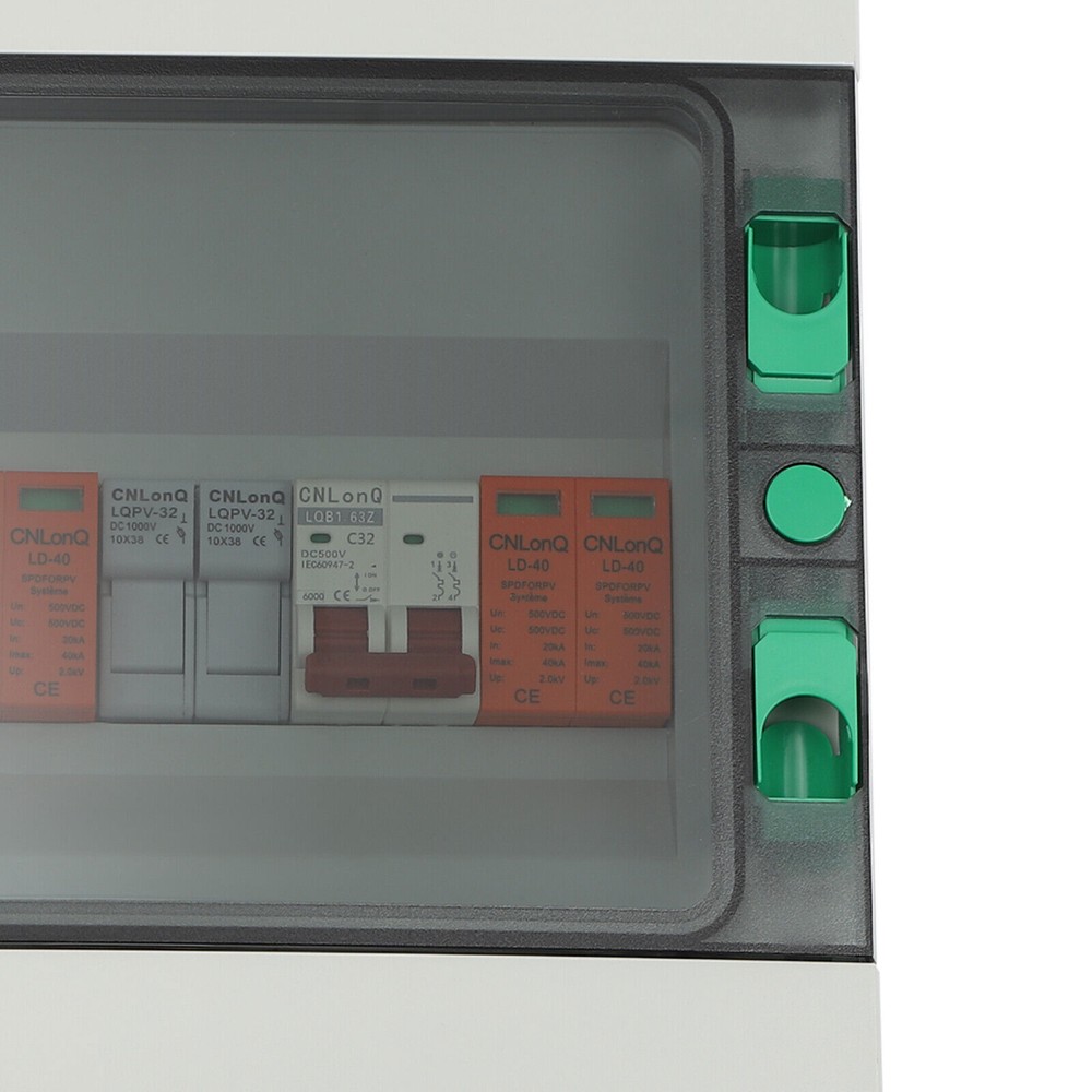 DC 500V/1000V Solar PV Combiner Box 2 Strings Circuit Breaker For Solar Panel