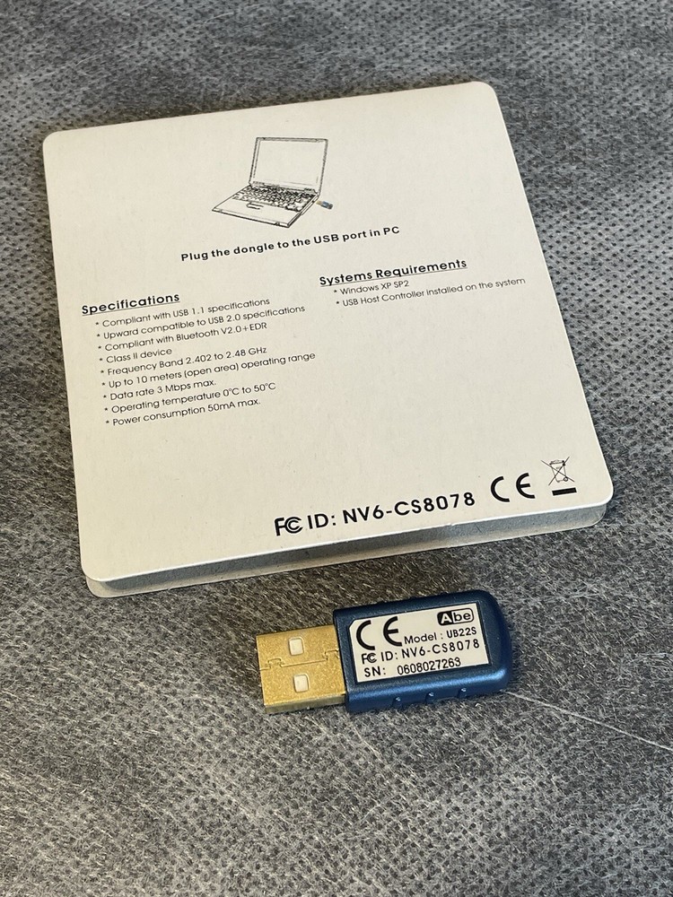 Abe Lego Technic Mindstorms UB22S Bluetooth Dongle New