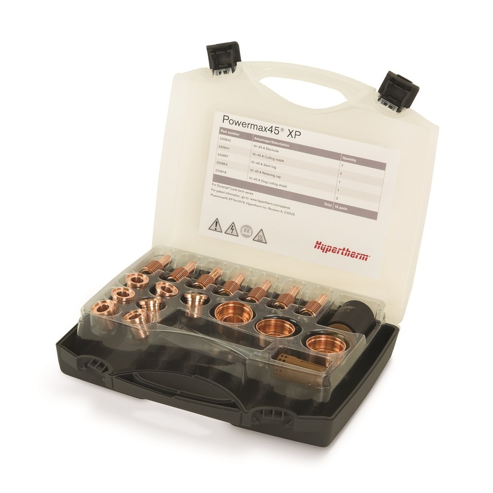 Hypertherm Powermax 45 XP Essential Handheld Cutting Consumable Kit 851510