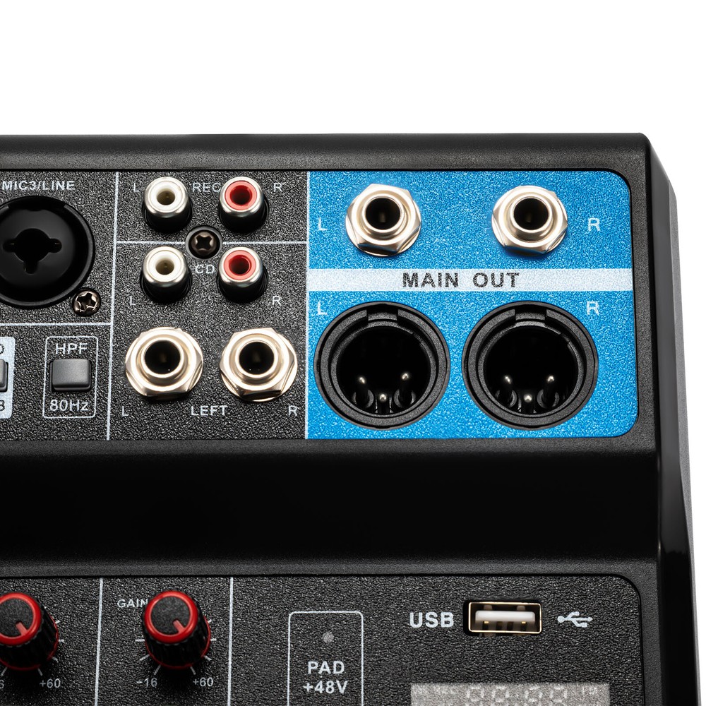 5/6/7/8 Channel Professional Audio Mixer for Studio Bluetooth Live Studio Mixer