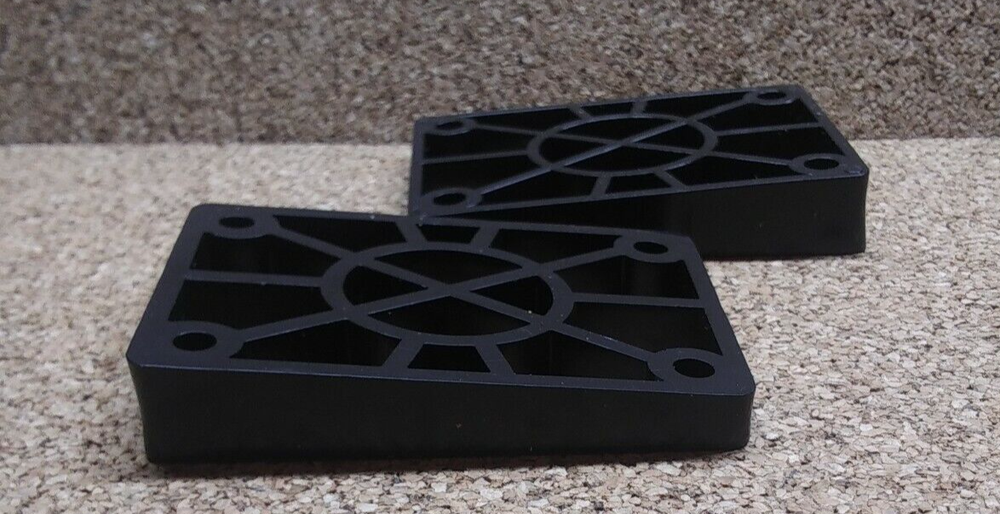 Tracker Skateboard Longboard Wedge Risers With Shockpads
