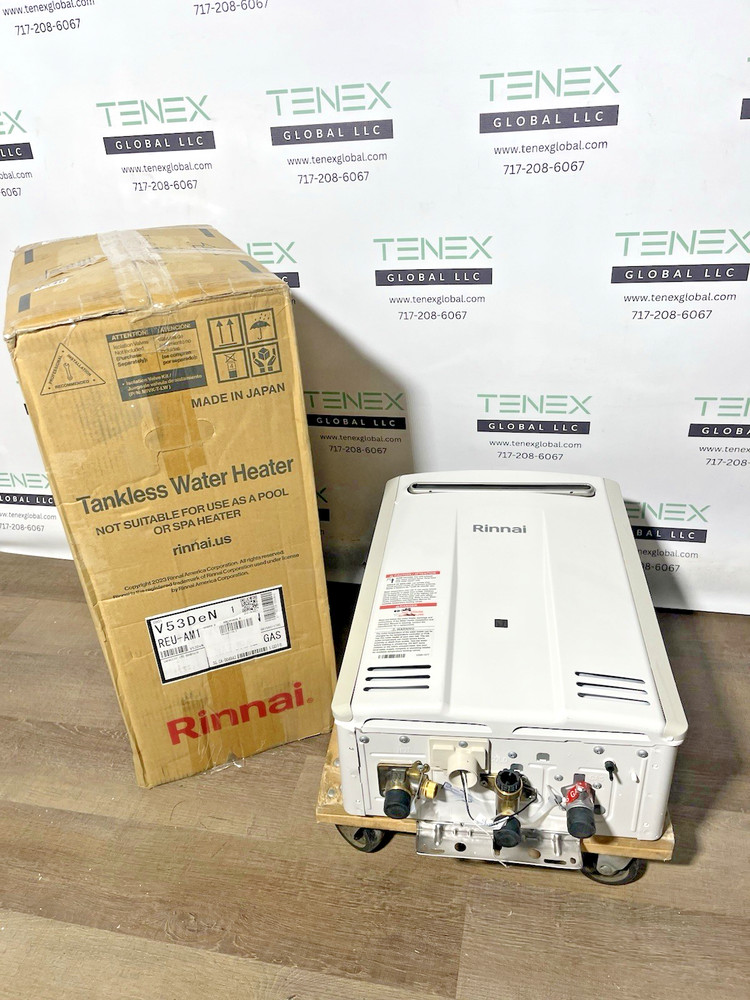 Rinnai V53DeN Outdoor Tankless Water Heater 120k BTU Natural Gas (B-23 #1548)