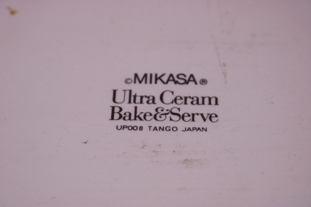 Mikasa RONDO TANGO EJ702 Black Lavender Floral Lasagna Baking Dish Rectangular