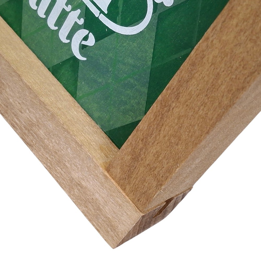 Easter St Patrick Reversible Painted Wood Coffee Bar Sign
