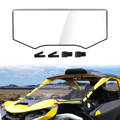 Front Half Windshield Compatible with 2024+ Can-Am Maverick R Accessories