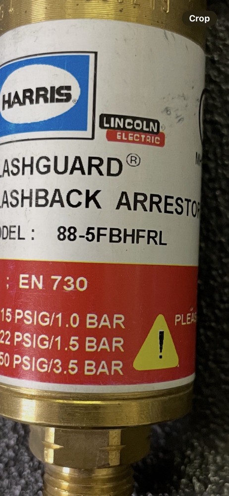 Harris Flashback Arrestor 5KZ82