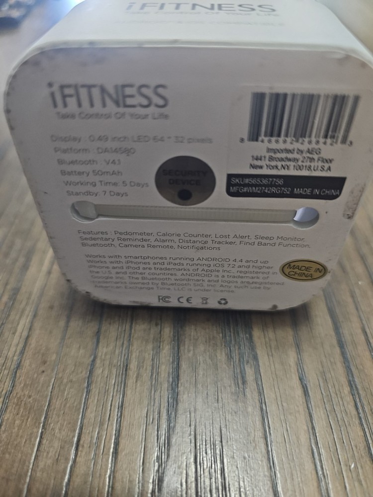 I FITNESS PULSE- ANDROID & IOS COMPATABLE- NEW SEALED -white