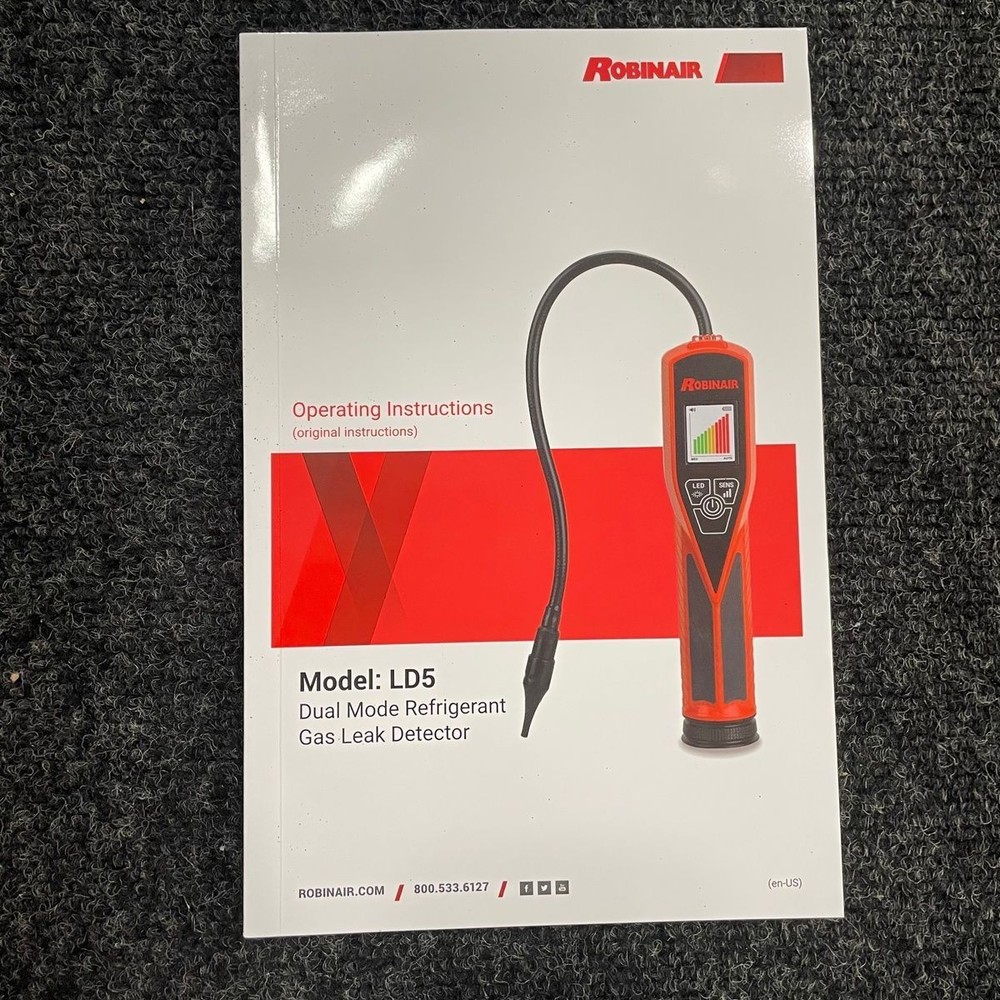 ROBINAIR LD5 Dual Mode Refrigerant Leak Detector