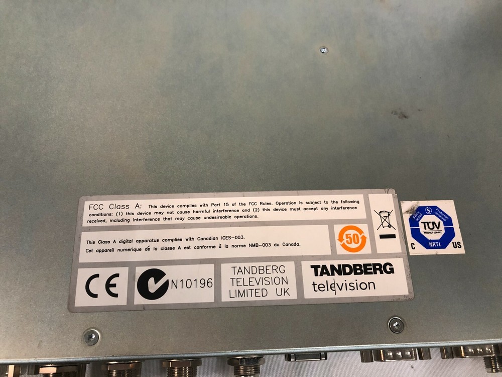 Ericsson Tandberg RX1290 RECEIVER DECODER Model 1U Series 8