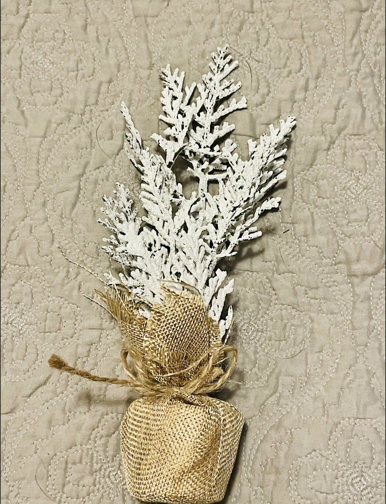 Mini Frosty Cedar Tree, 10”