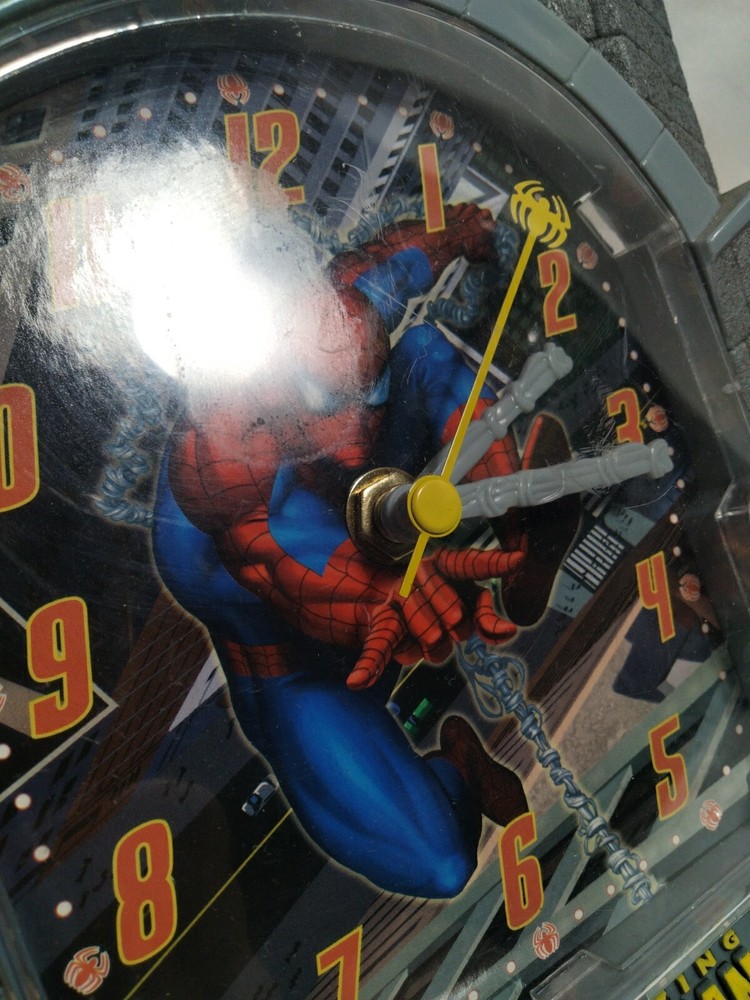 Marvel Spider-Man Tower Rectangular Wall Clock Superhero Clock Amazing Spiderman