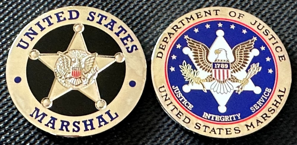 US Marshals Service FirstGEN "Plain Old Deputy" S version 1.75in challenge coin