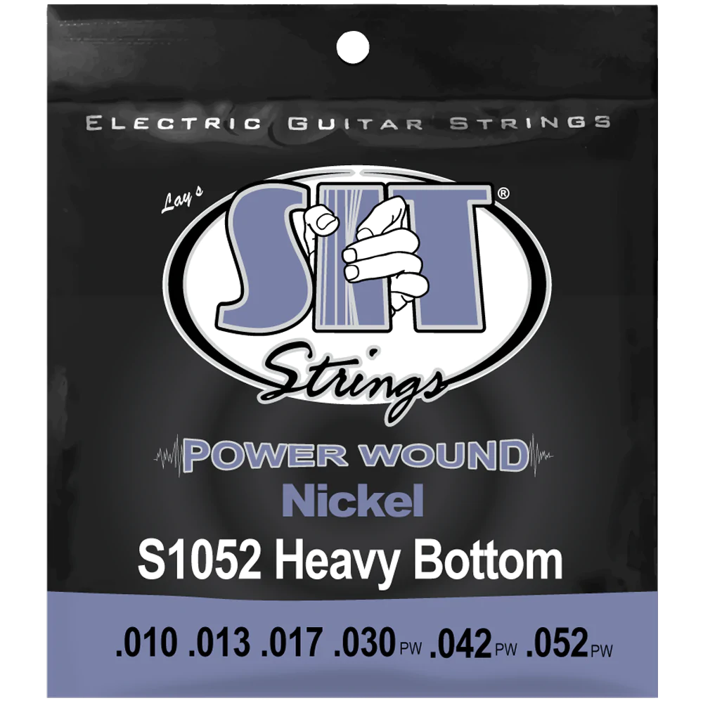 6 Sets! SIT Strings S1052 Heavy Bottom Power Wound Nickel .010-.052