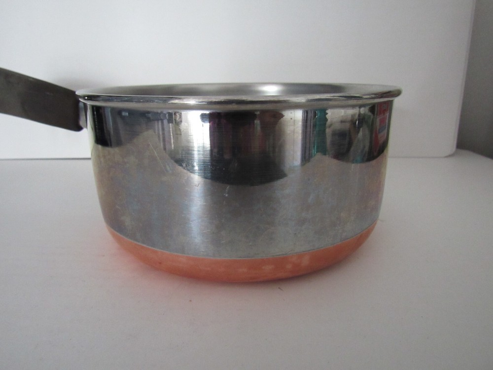 Revere Ware 1 Quart #87 Copper Bottom Saucepan