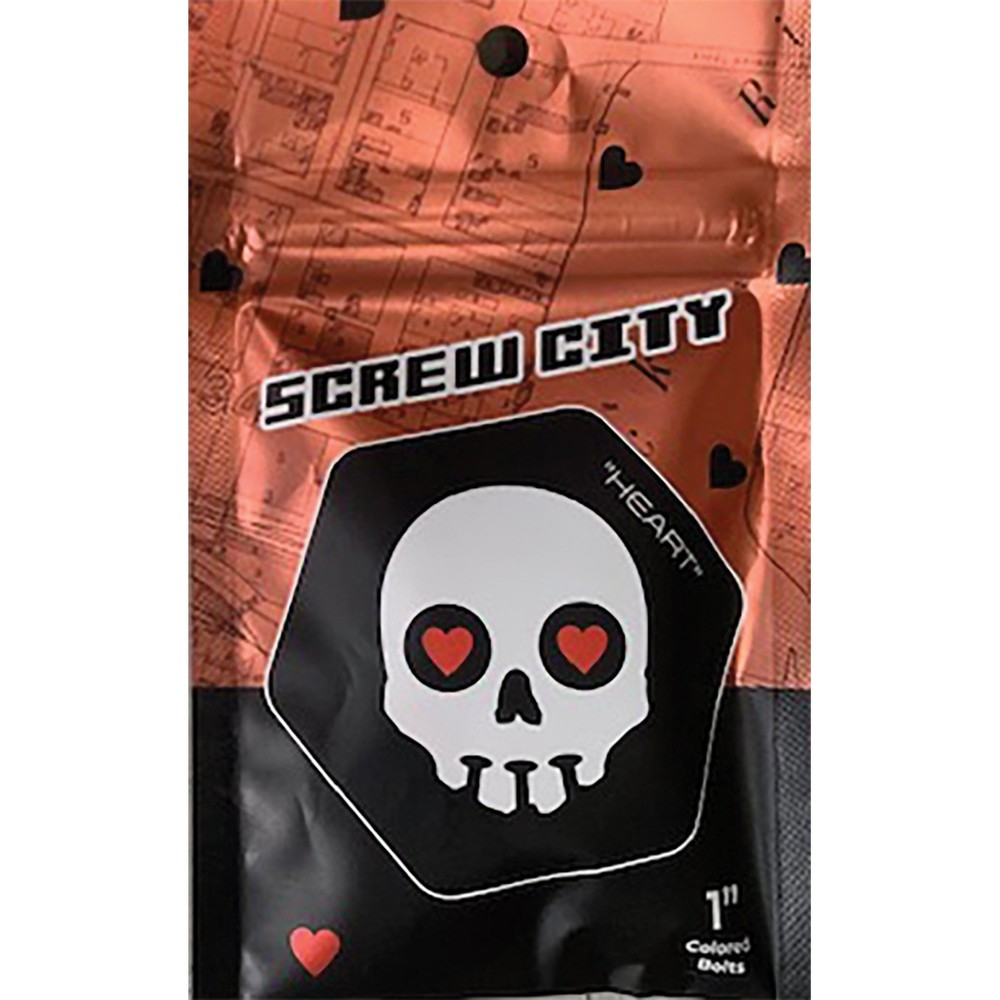 Screw City Hardware Heart Skateboard Hardware Set - 1"