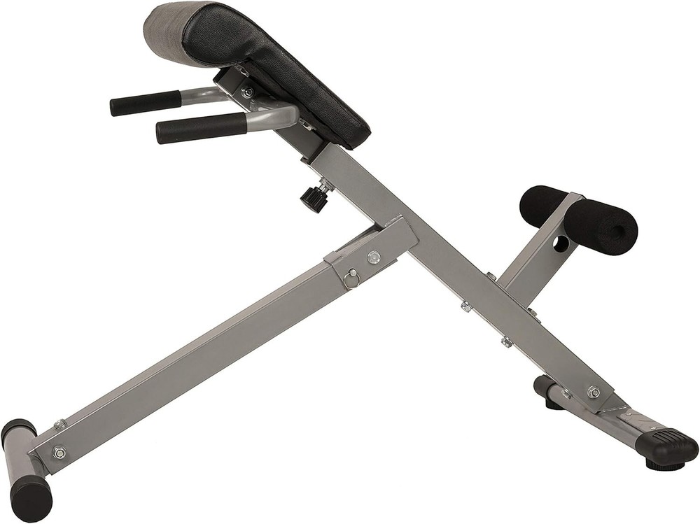 Multi-Function 45-Degree Hyperextension Bench - Adjustable & Foldable Design