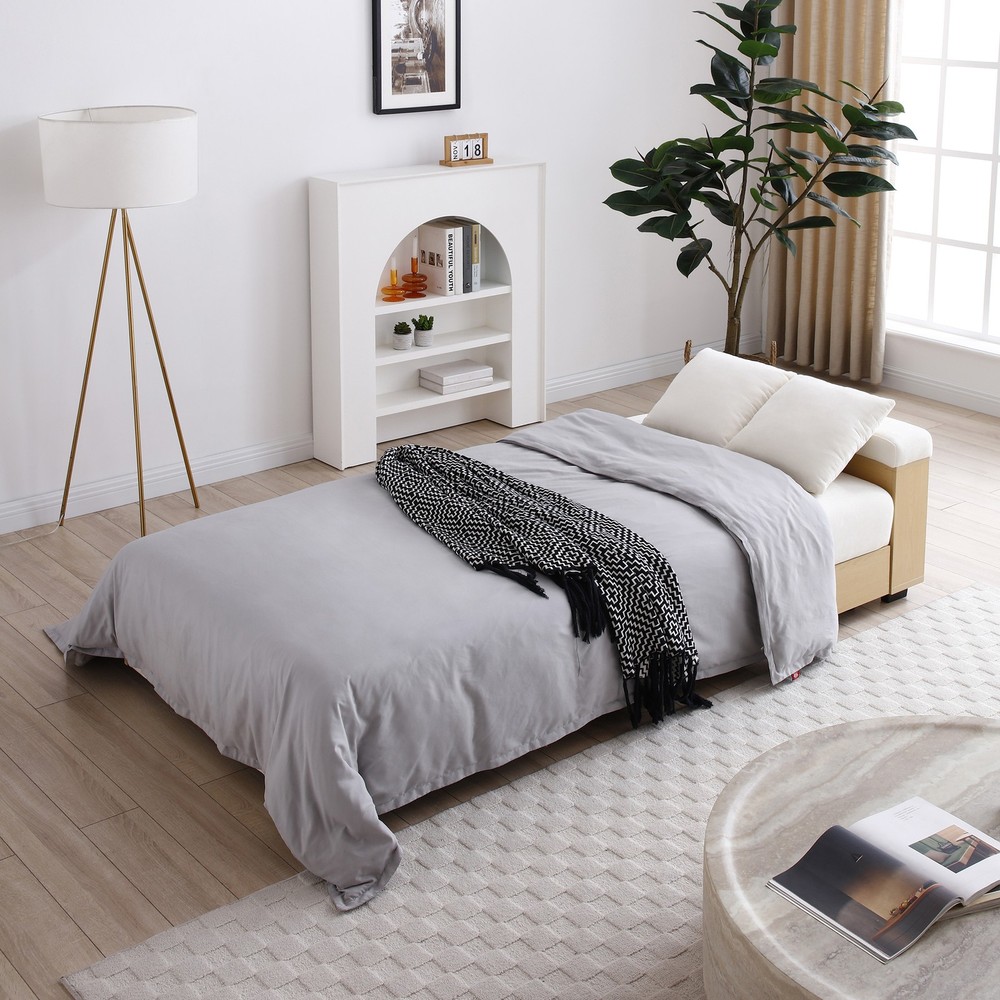 Convertible Sleeper Sofa Couch,Multifunctional Double Folding Sofa Bed,Storage