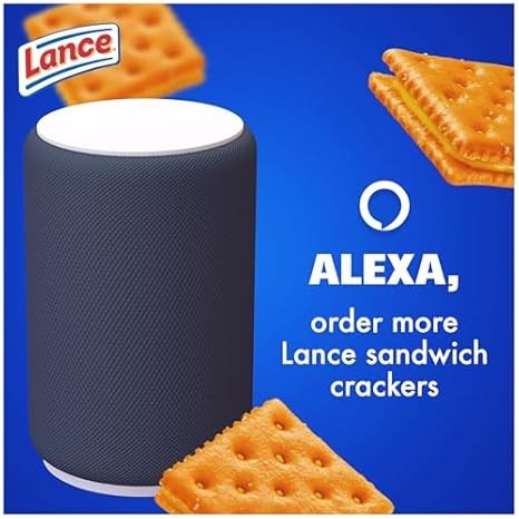 Lance ToastChee Cheddar Sandwich Crackers, 10 Packs, 6 Crackers Each