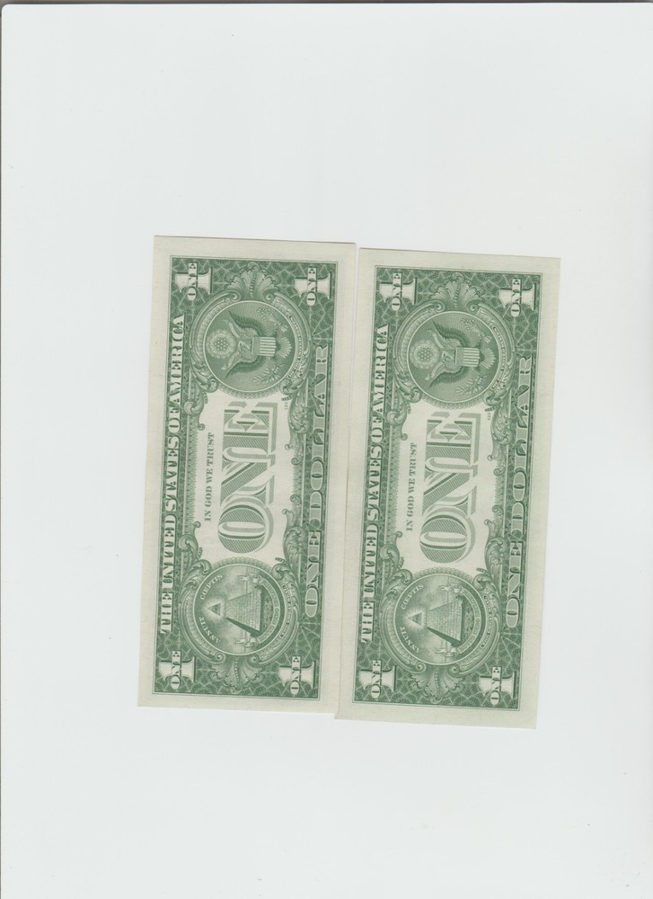 2- 1957 Silver Certificates in uncirculated condition