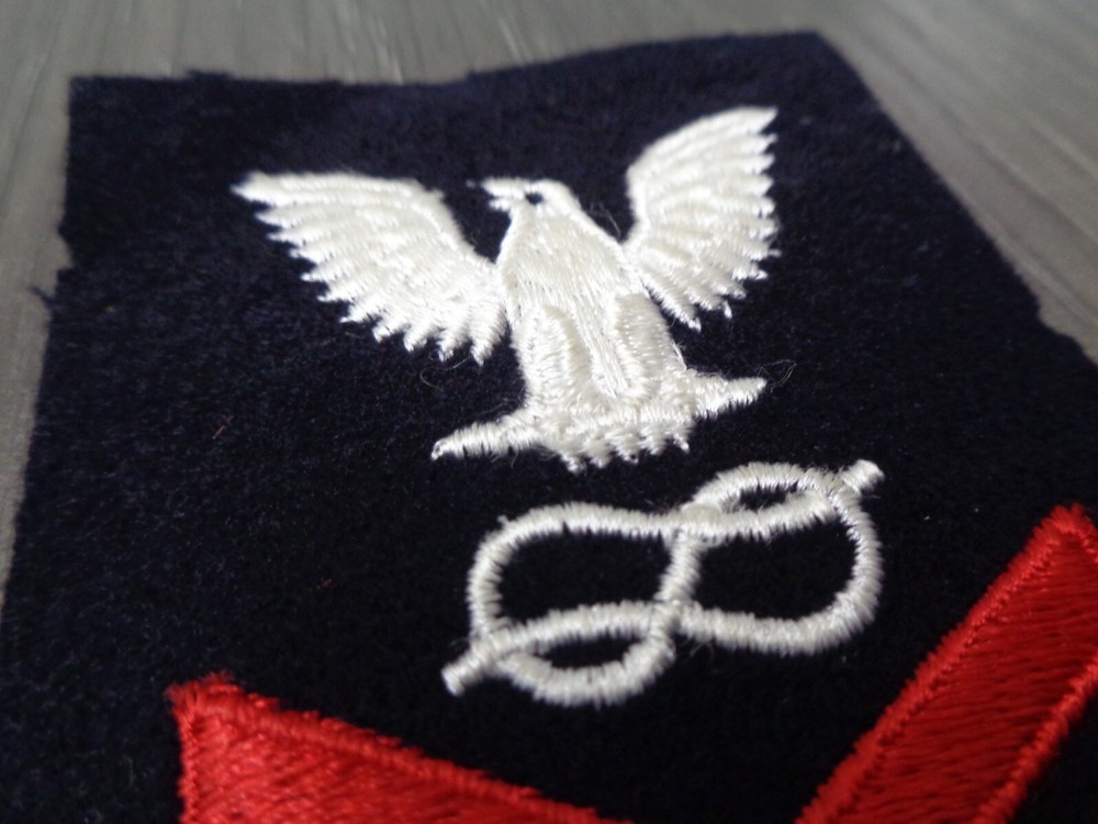 US Navy Petty Officer 1ST Class E-6 Apprentice Wool Patch WWII