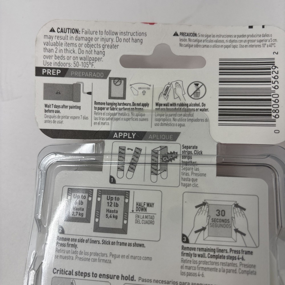 Command Picture Hanging Strips, White, 12 Medium Pairs Per Pack 1 Pack