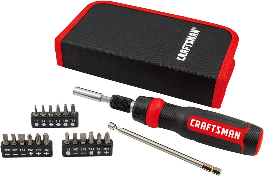 Ratcheting Screwdriver, Multibit Set, 26-Piece (CMHT68001)