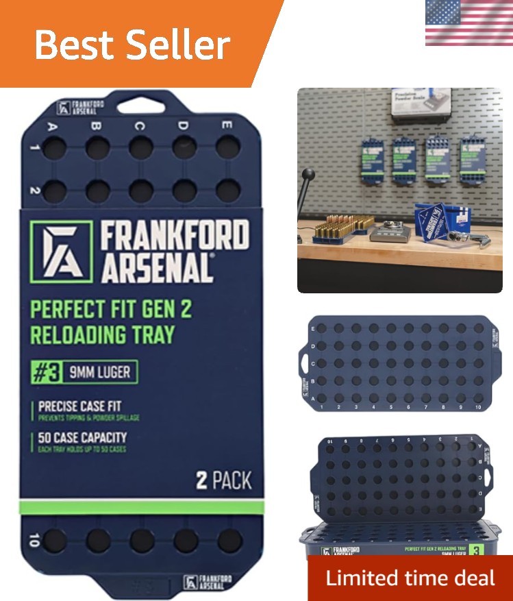 Perfect Fit Reloading Tray for Convenient 50 Round Brass Storage,
